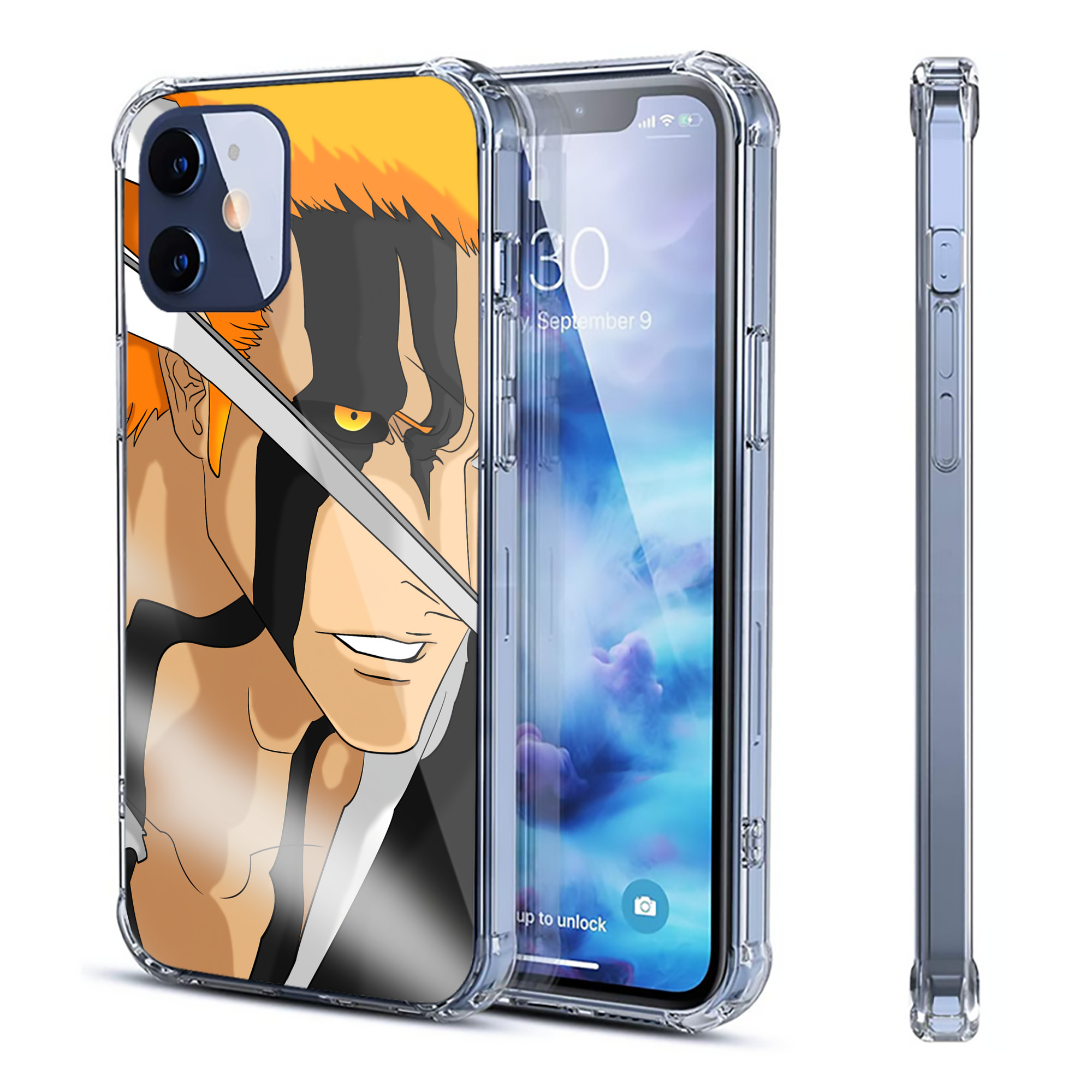 （画像用） ブリーチ BLEACH 【iPhone 12シリーズ対応】透明スマホケース（クリアソフトケース）